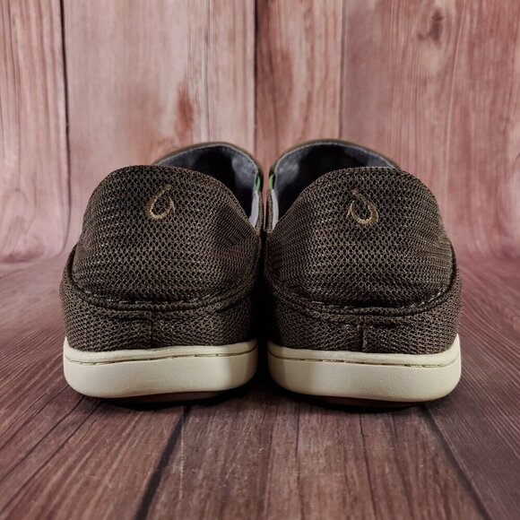 Olukai Nohea Mesh Mens Size 13 Brown Casual Comfort Slip On Shoes Loafers - Picture 10 of 13
